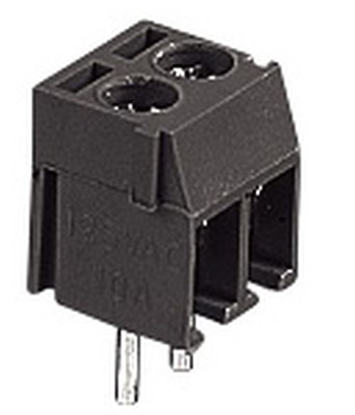 3.5mm 2-Pin Screw Terminals Black Pack of 6