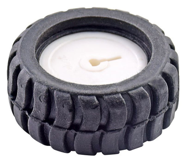 Open end 42mm Black Wheel for N20 Metal Gear Motors