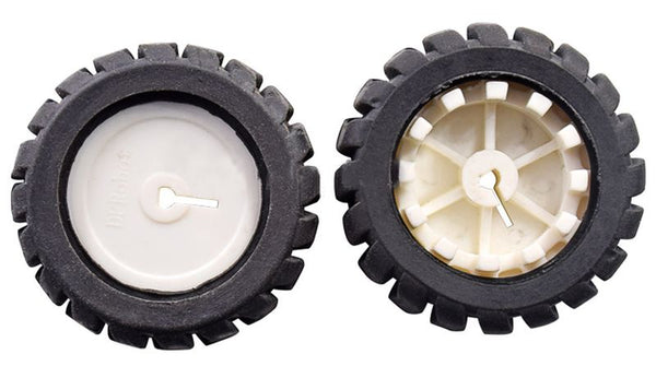 Open end 42mm Black Wheel for N20 Metal Gear Motors
