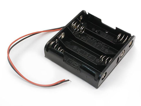 3, 4, 5 and 6 cell AA Battery Holder with wires