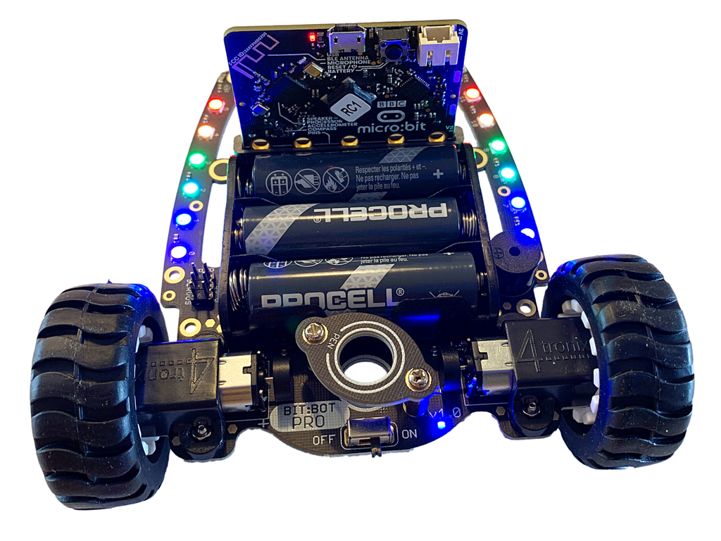 Robotics Keypad 4tronix BitBot PRO - FREE IR KEYPAD - Intelligent Robot for Microbit