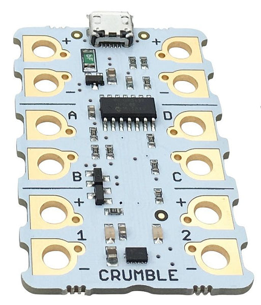 Crumble Microcontroller - for STEM Learning using Croc Clips and Visual Software