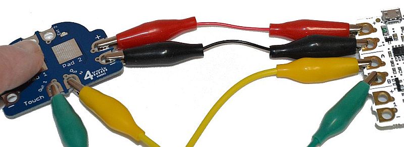 Dual Touch Sensor Crumb Digital Input for Crumble Controller – 4tronix