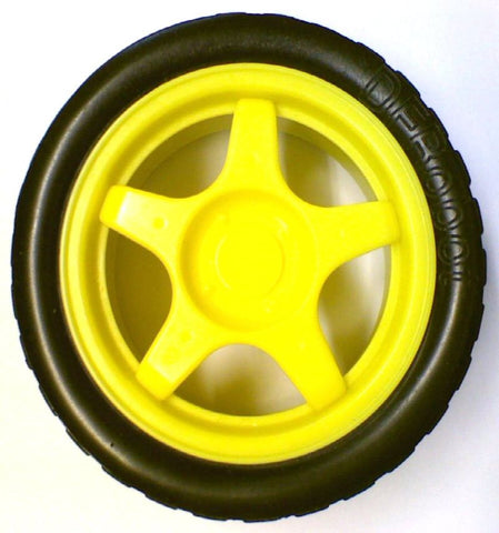 65mm Yellow Wheel for TT (Yellow) Motors